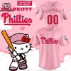 Personalized 2024 Hello Kitty Night x Philadelphia Phillies 2024 Baseball Jersey – Pink