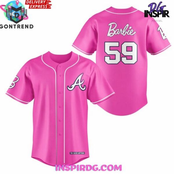 Personalized Atlanta Braves x Barbie Night Game 2024 Baseball Jersey