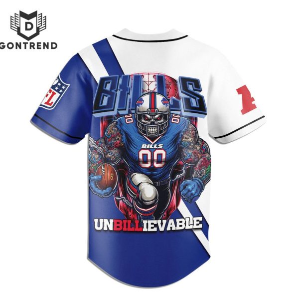 Personalized Buffalo Bills Unbillievable Baseball Jersey