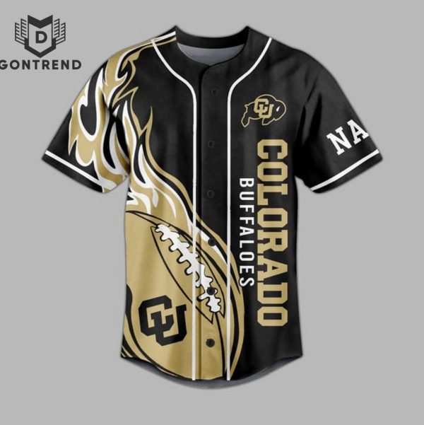 Personalized Colorado Buffaloes Go Buffs Baseball Jersey