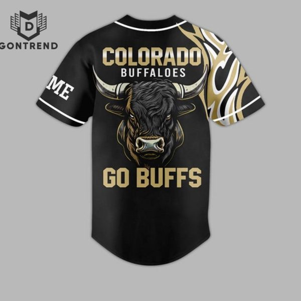 Personalized Colorado Buffaloes Go Buffs Baseball Jersey