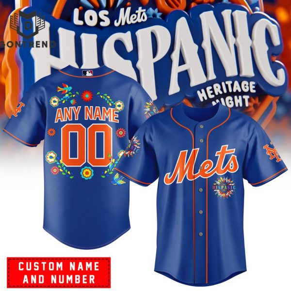 Personalized Hispanic Heritage Night New York Mets Baseball Jersey