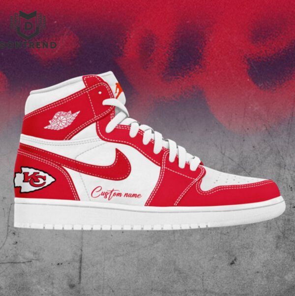 Personalized Kansas City Chiefs Red Air Jordan 1 High Top