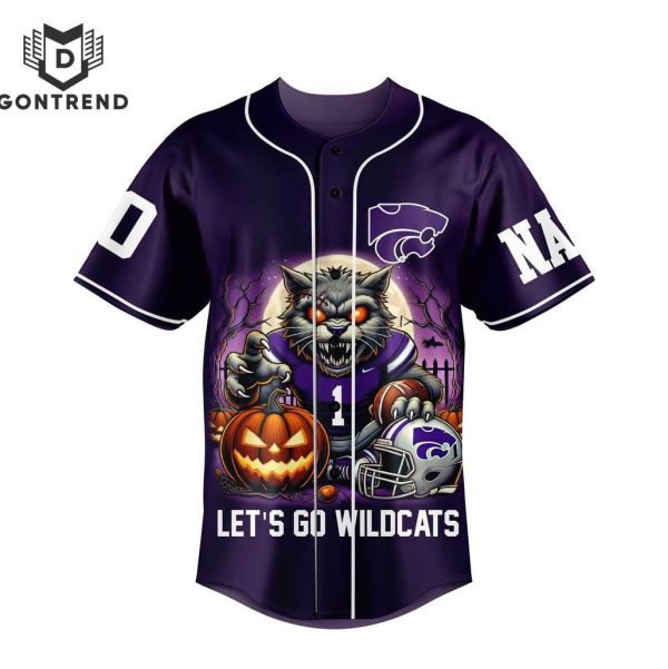 Personalized Kansas State Wildcats – Fear The Wildcats Baseball Jersey