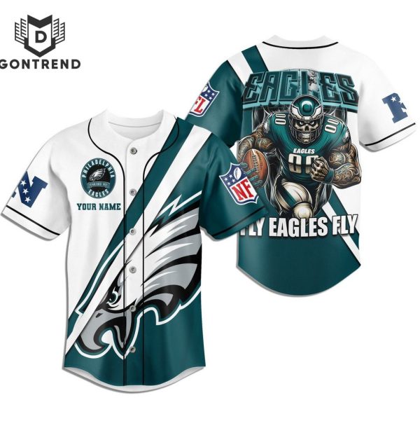 Personalized Philadelphia Eagles – Fly Eagles Fly Baseball Jersey