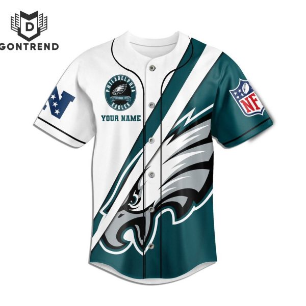 Personalized Philadelphia Eagles – Fly Eagles Fly Baseball Jersey