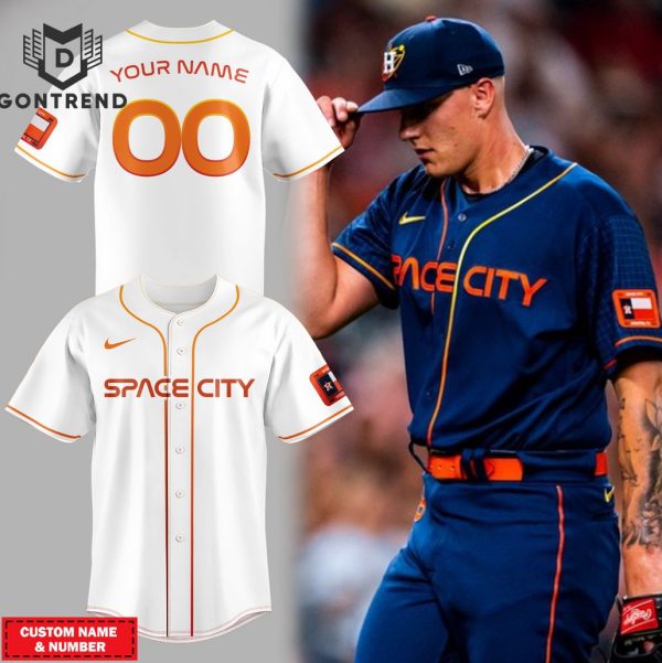 Personalized Space City Houston Astros Baseball Jersey – White