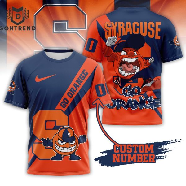 Personalized Syracuse Orange Go Orange 3D T-Shirt