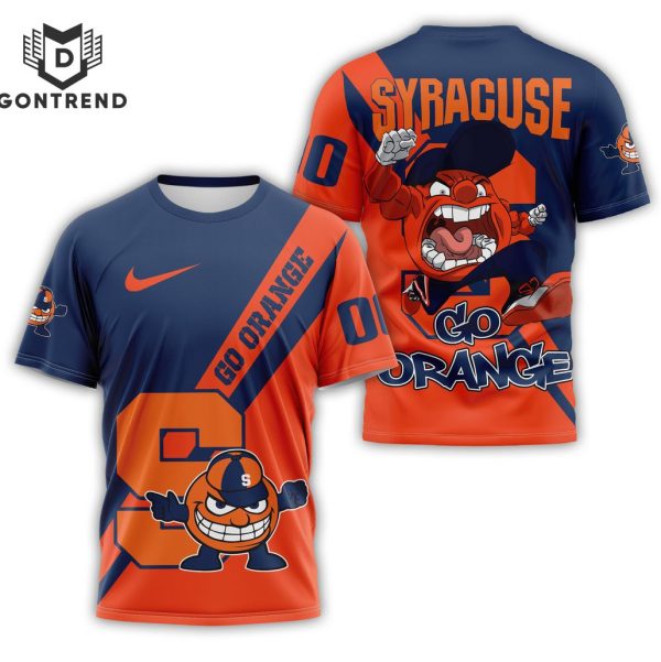 Personalized Syracuse Orange Go Orange 3D T-Shirt