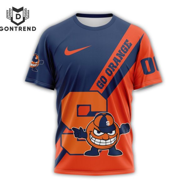 Personalized Syracuse Orange Go Orange 3D T-Shirt