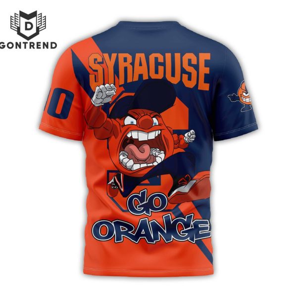 Personalized Syracuse Orange Go Orange 3D T-Shirt