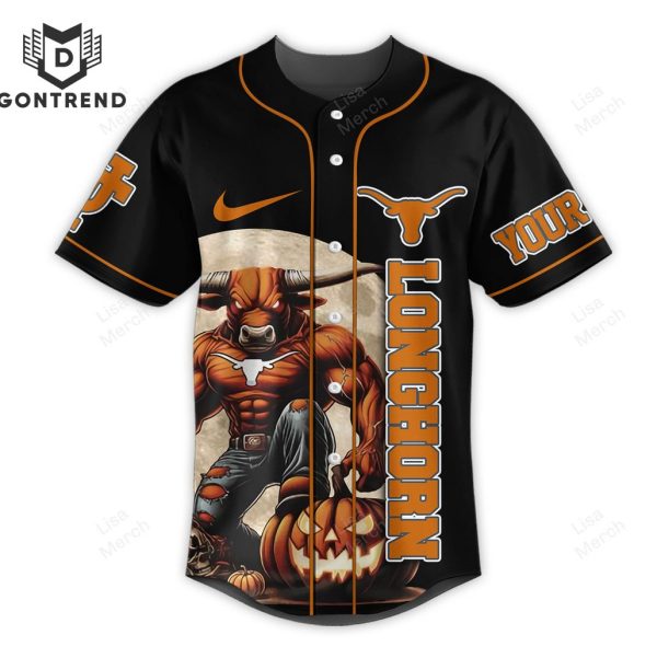 Personalized Texas Longhorns – Fear The Longhorn Baseball Jersey