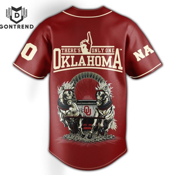 Personalized There Only One Oklahoma Sooners Baseball Jersey