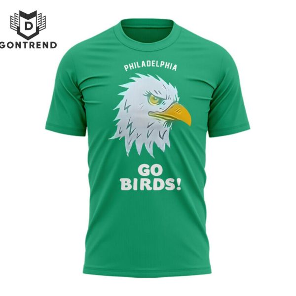 Philadelphia Eagles Go Birds 2024 3D T-Shirt