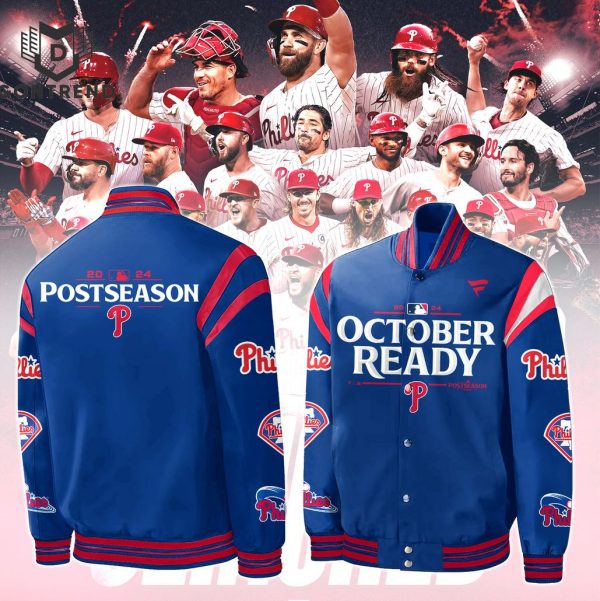 Philadelphia Phillies 2024 Postseason Locker Room Baseball Jacket