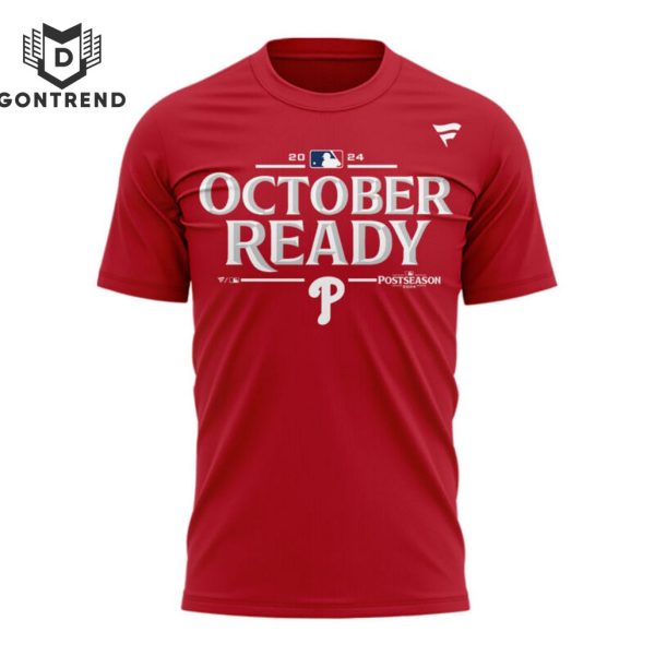 Philadelphia Phillies Postseason Locker Room 3D T-Shirt – Red