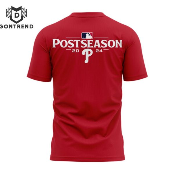 Philadelphia Phillies Postseason Locker Room 3D T-Shirt – Red