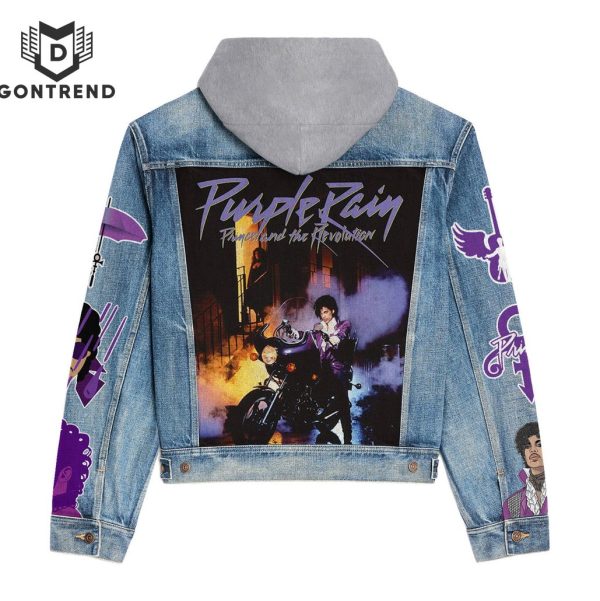 Prince Purple Rain Hooded Denim Jacket