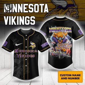 Personalized Minnesota Vikings Just One Baseball Jersey