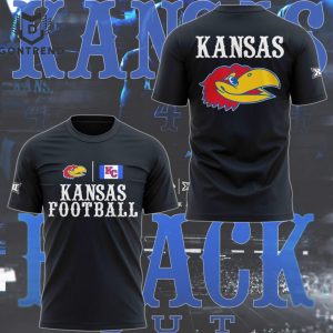 Personalized 2024 Kansas Jayhawks Football XII 3D T-Shirt