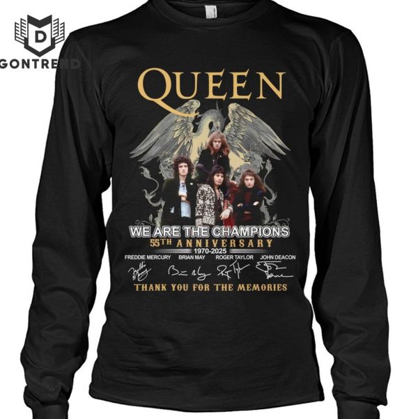 Queen – We Are The Champions 55th Anniversary Signature Thank You For The Memories Unisex T-Shirt