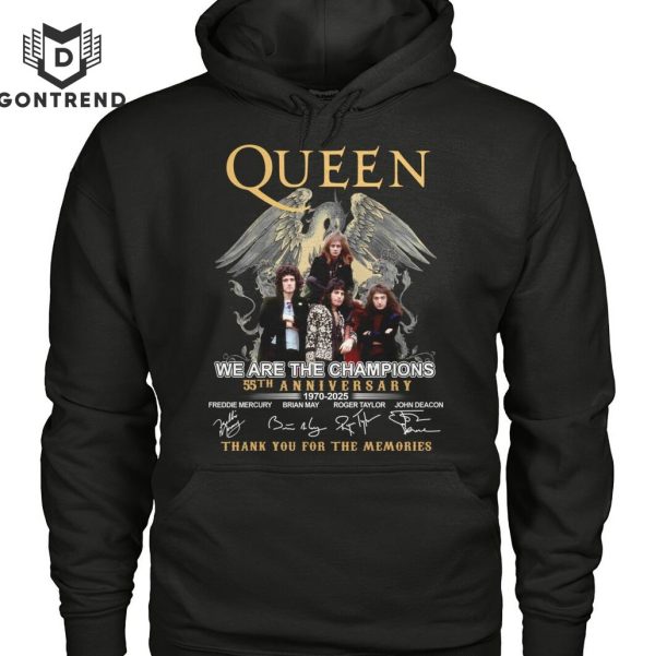 Queen – We Are The Champions 55th Anniversary Signature Thank You For The Memories Unisex T-Shirt