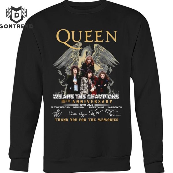 Queen – We Are The Champions 55th Anniversary Signature Thank You For The Memories Unisex T-Shirt