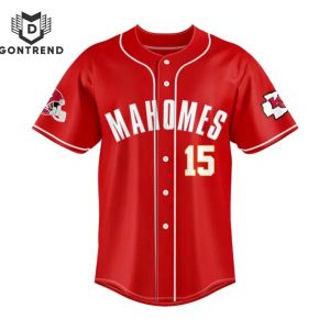 2024 Kansas City Chief Coach Mahomes Baseball Jersey