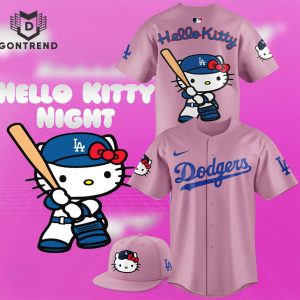 Los Angeles Dodgers Hello Kitty 2024 Baseball Jersey