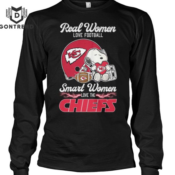 Real Women Love Football Smart Women Love The Kansas City Chiefs Unisex T-Shirt