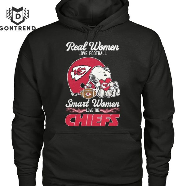 Real Women Love Football Smart Women Love The Kansas City Chiefs Unisex T-Shirt