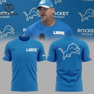 Detroit Lions 2024 Design 3D T-Shirt – Blue