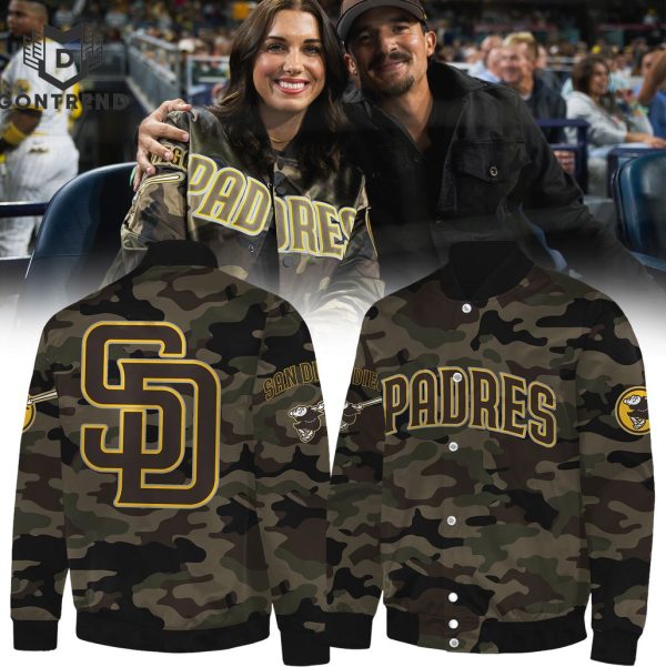 San Diego Padres Camo Baseball Jacket