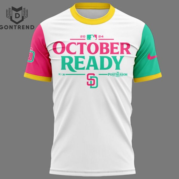 San Diego Padres October Ready 2024 Postseason 3D T-Shirt