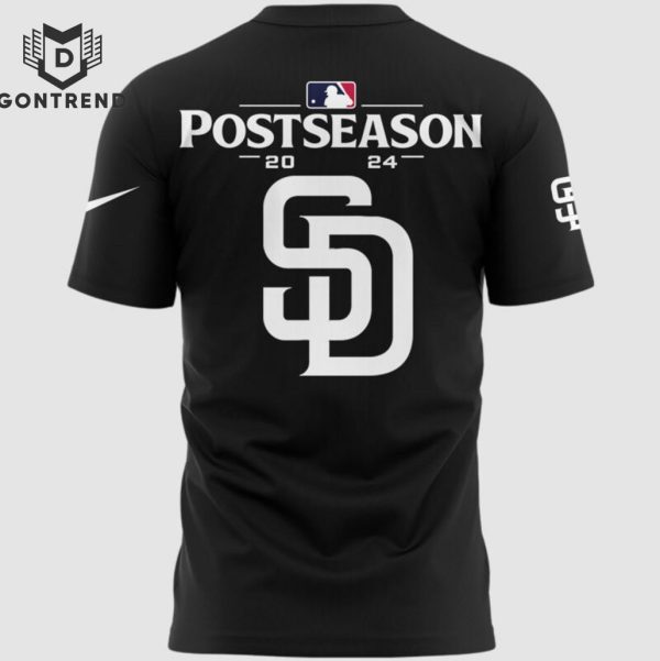 San Diego Padres October Ready 2024 Postseason 3D T-Shirt – Black