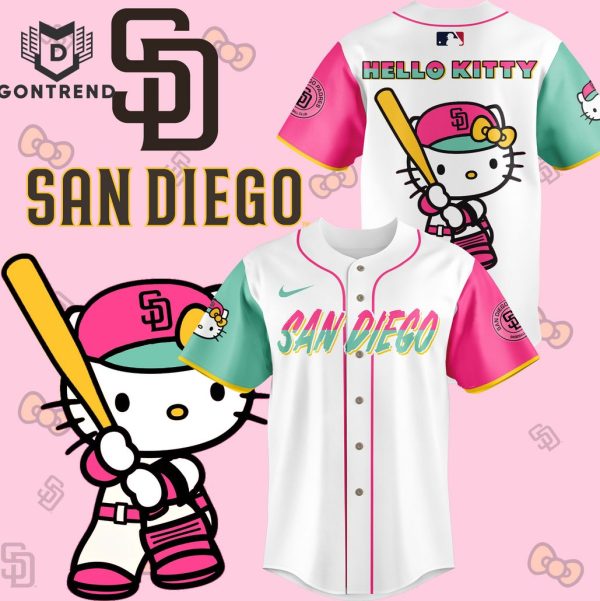 San Diego Padres x Hello Kitty Night 2024 Baseball Jersey