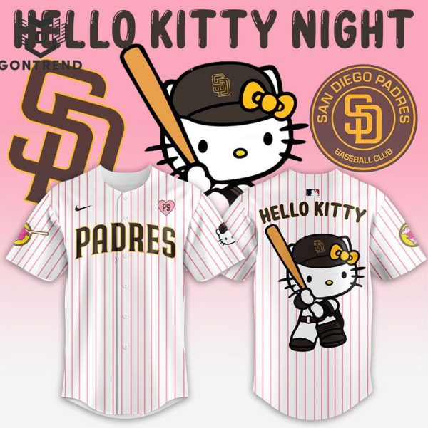 San Diego Padres x Hello Kitty Night 2024 Baseball Jersey