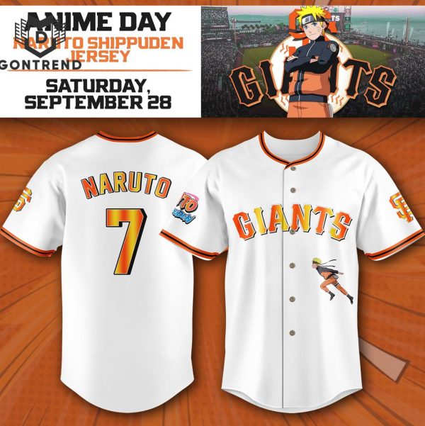 San Francisco Giants X Naruto Shippuden Baseball Jersey