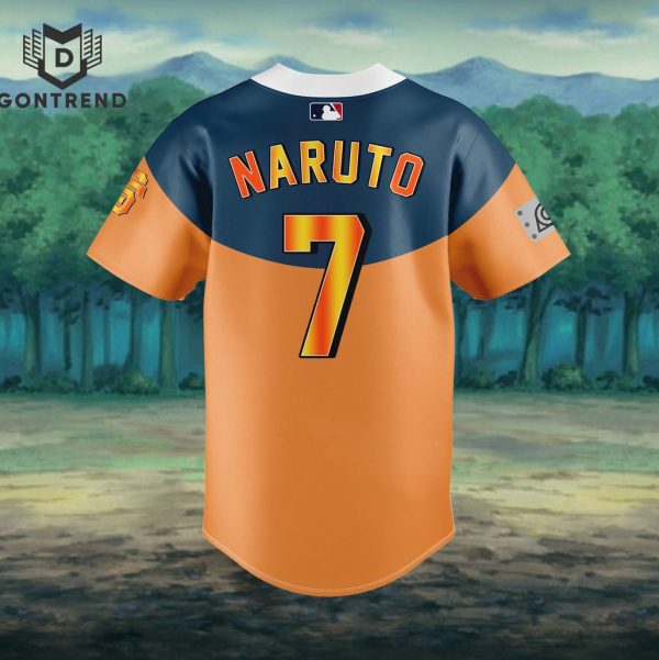 San Francisco Giants X Naruto Shippuden Baseball Jersey – Orange