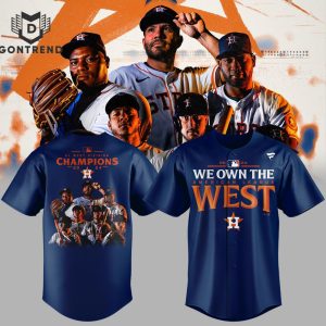 We Own The American League West 2024 Houston Astros Baseball Jersey – Blue