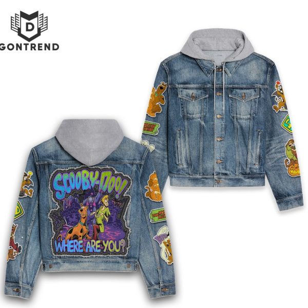 Scooby Doo Where Are You Hooded Denim Jacket