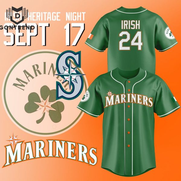 Seattle Mariners 2024 Irish Heritage Night Baseball Jersey