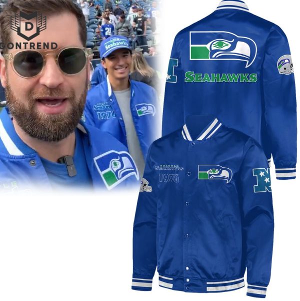 Seattle Seahawks 1976 Baseball Jacket