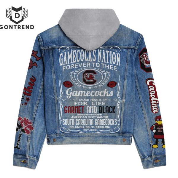 South Carolina Gamecocks Forever To Thee Hooded Denim Jacket