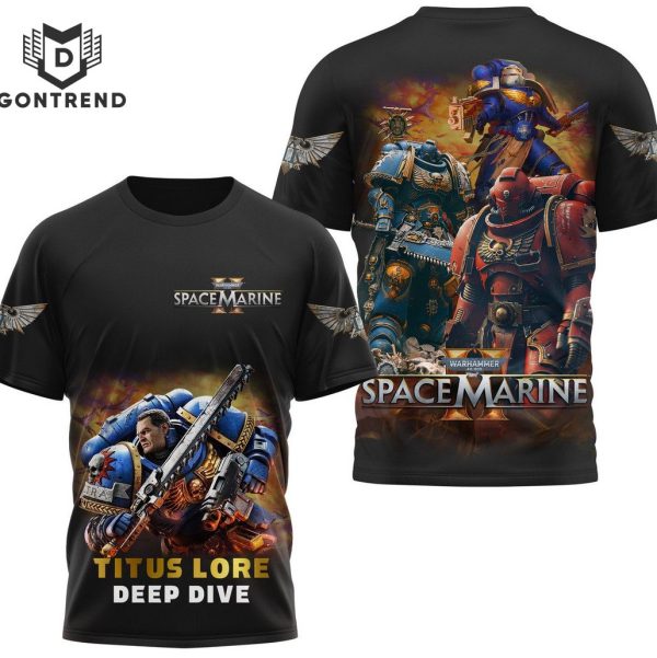 Space Marine Titus Lore Deep Dive 3D T-Shirt