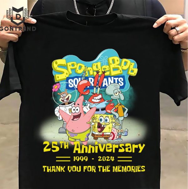 SpongeBob SquarePants  25th Anniversary 1999-2024 Thank You For The Memories Unisex T-Shirt