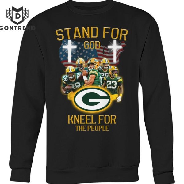 Stand For God Kneel For The People Green Bay Packers T-Shirt