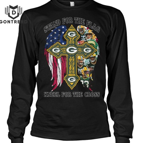 Stand For The Flag Kneel For The Cross Green Bay Packers T-Shirt