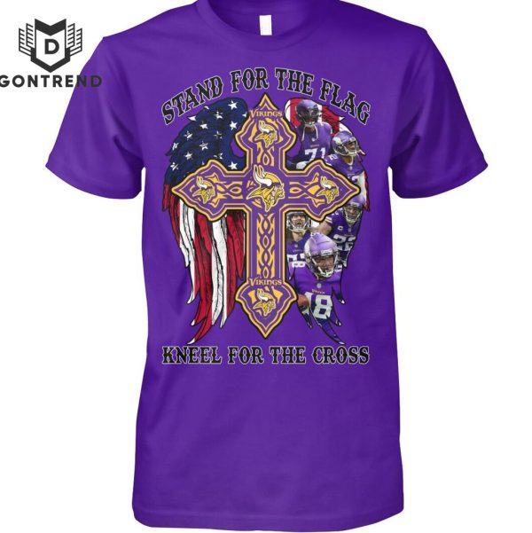 Stand For The Flag Kneel For The Cross Minnesota Vikings Unisex T-Shirt