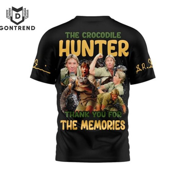 Steve Irwin The Crocodile Hunter Thank You For The Memories 3D T-Shirt